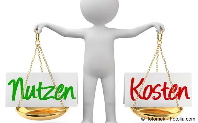 Waage Nutzen Kosten