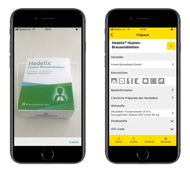 Gelbe Liste App Scanner