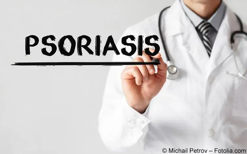 Psoriasis Schriftzug