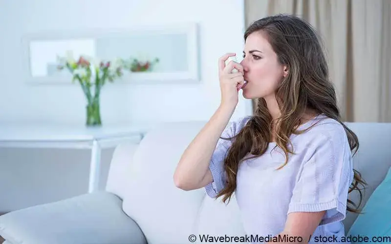 Asthmaspray Patientin 