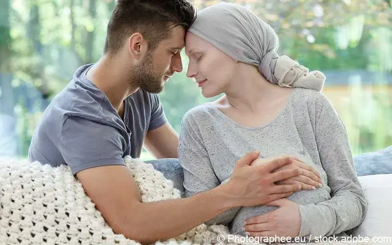 Schwangere Krebspatientin