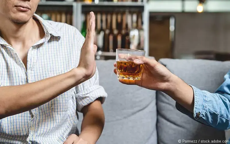 Ablehung alkoholisches Getraenk