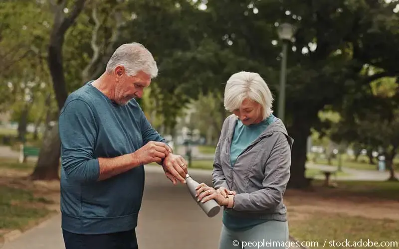 Älteres Paar Fitness