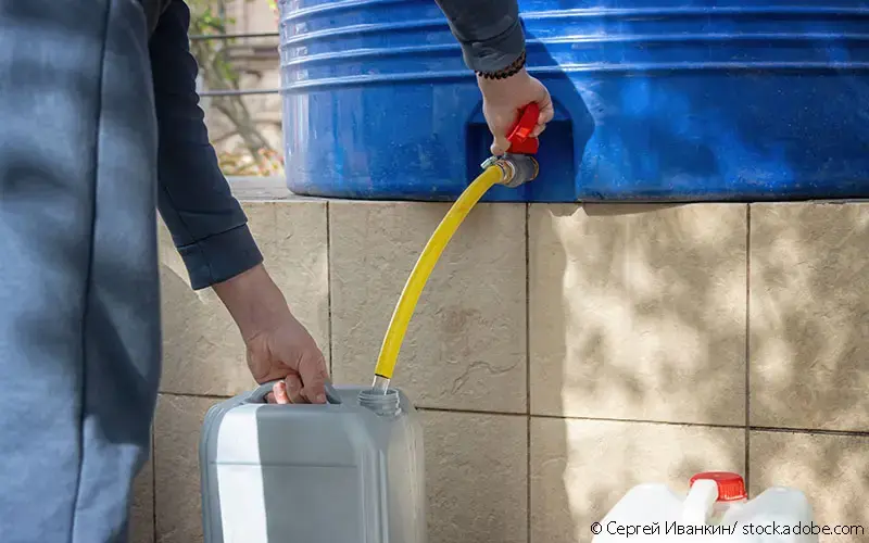 Befüllung Wasserkanister