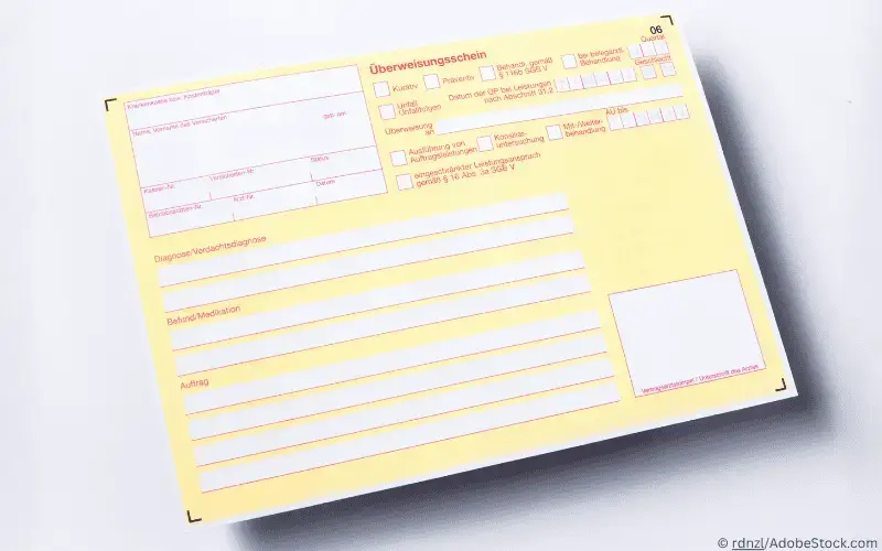 Facharzt-Überweisungsschein