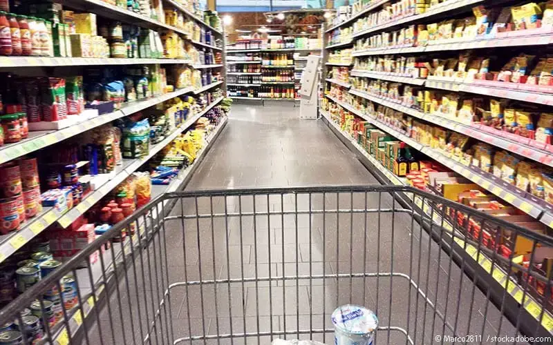 Hochverarbeitete Lebensmittel Supermarkt