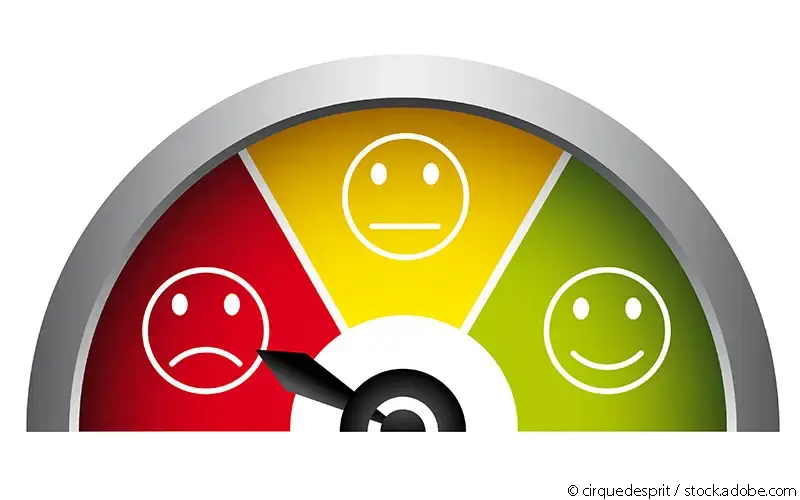 Stimmungsbarometer - negative Stimmung