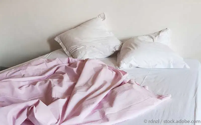 zerwühltes Bett