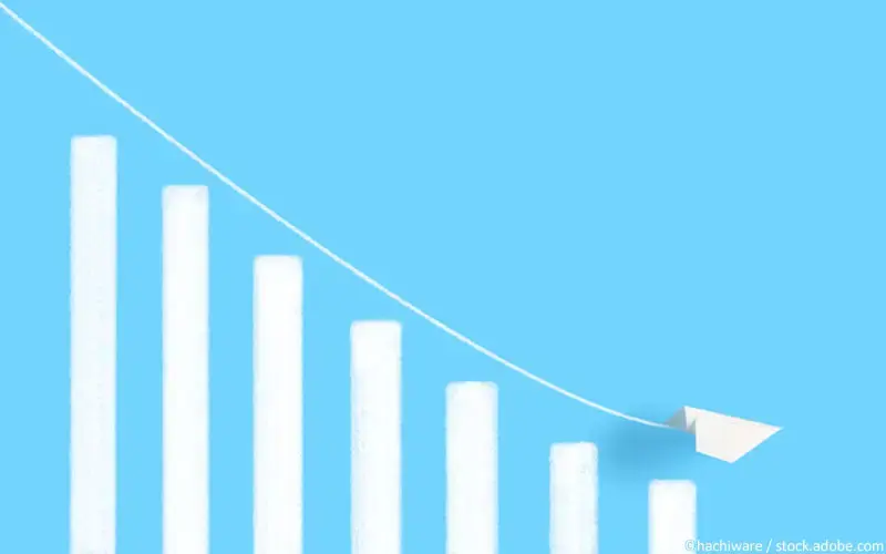 Graph fallend Graph fallend