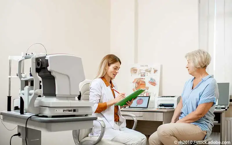 Gespräch Augenärztin ältere Patientin