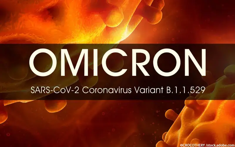 Omicron Schriftzug