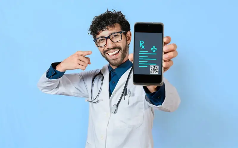 E-Rezept junger Arzt