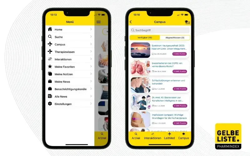 Fortbildungen Gelbe Liste Pharmindex App