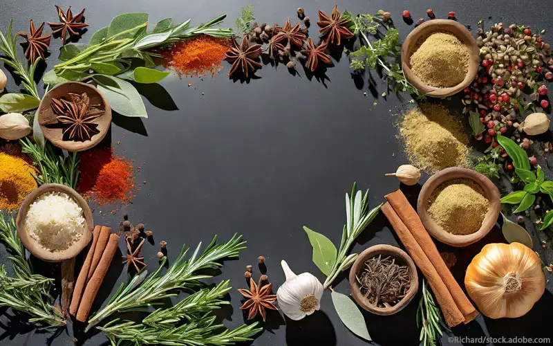 Kräuter Gewürze, mediterran