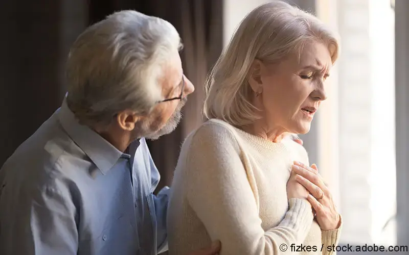 Aeltere Patientin Herzprobleme