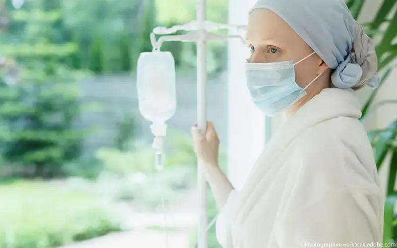 Krebspatientin Maske