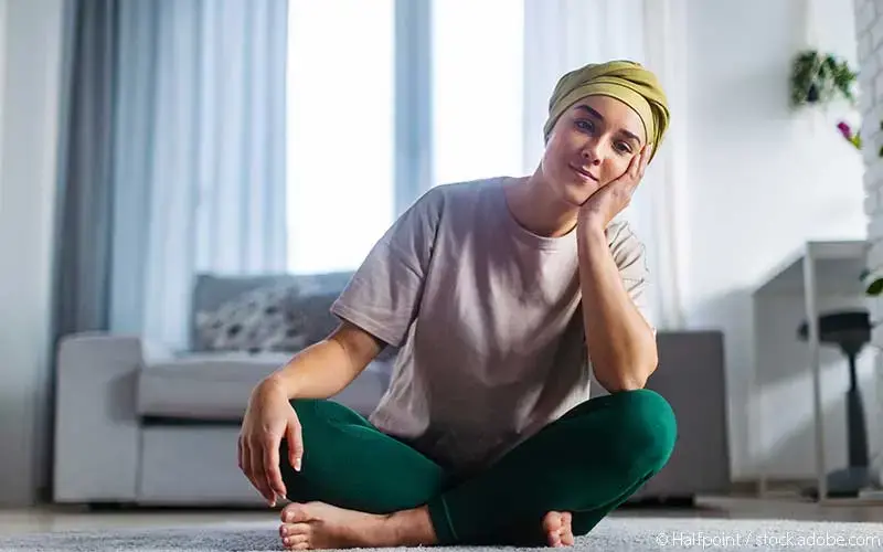 Krebspatientin Yoga