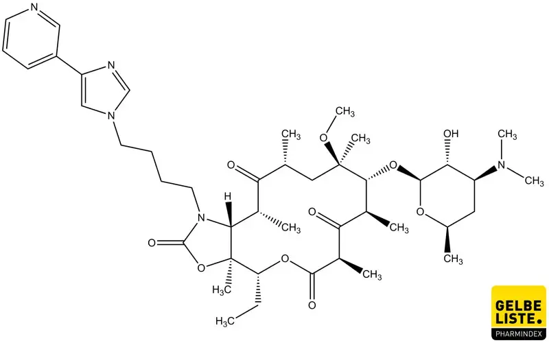 Telithromycin Anwendung, Wirkung, Nebenwirkungen Gelbe Liste