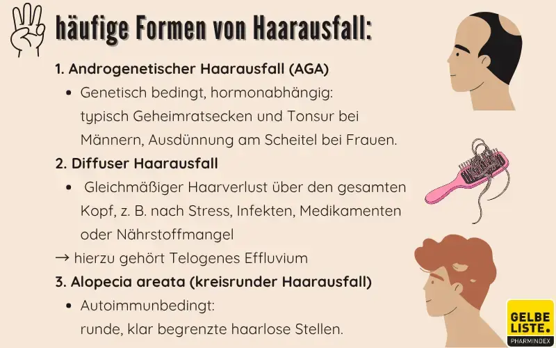 Arten von Haarausfall-GLO